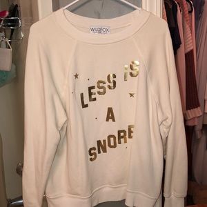 Wildfox less is a snore summer pullover